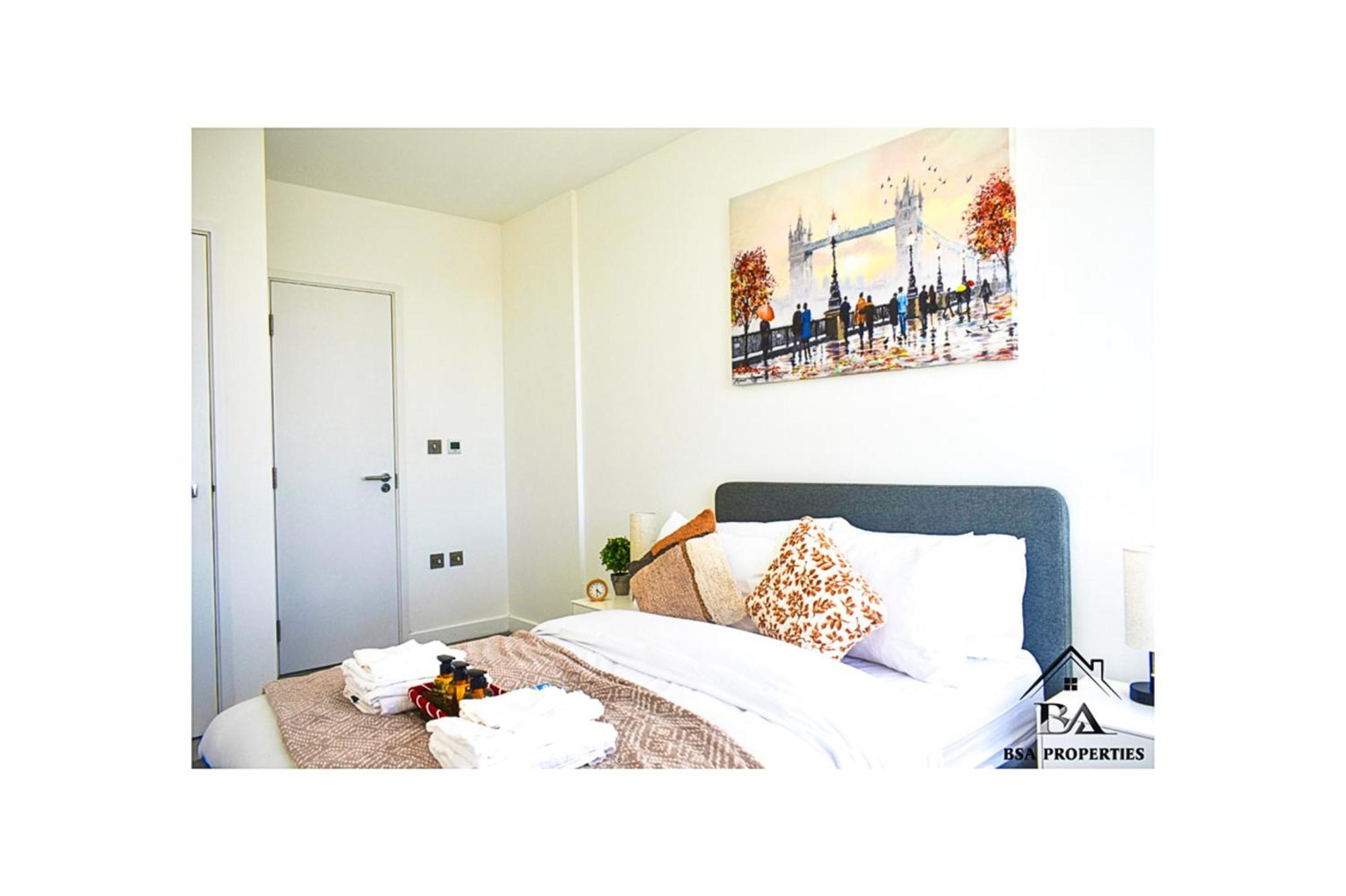 City Centre Apartment Close To Ascot & Legoland Sleep Upto 4 Guests - Parking On Request! Bracknell Luaran gambar